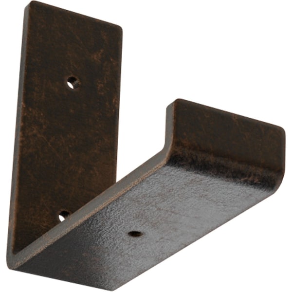 Ekena Millwork Steel Hanging Shelf Bracket, Antiqued Bronze 2"W x 6"D x 5 1/2"H BKTM02X06X05HSABZ - main